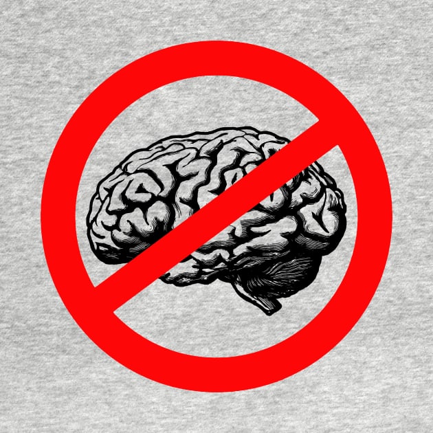 Idiocracy Brain Tee by LordNeckbeard